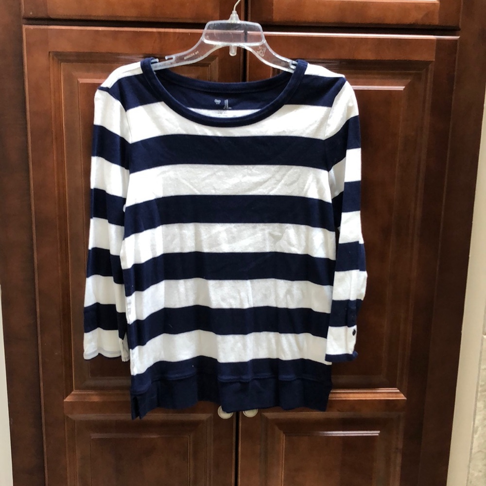 Navy and white strip long sleeve